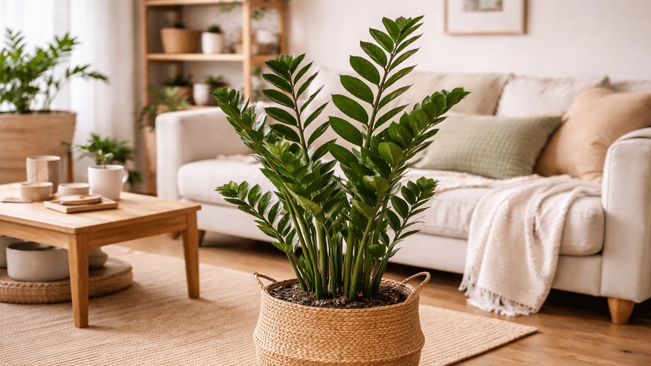 Замиокулькас может начать выпускать новые побег...