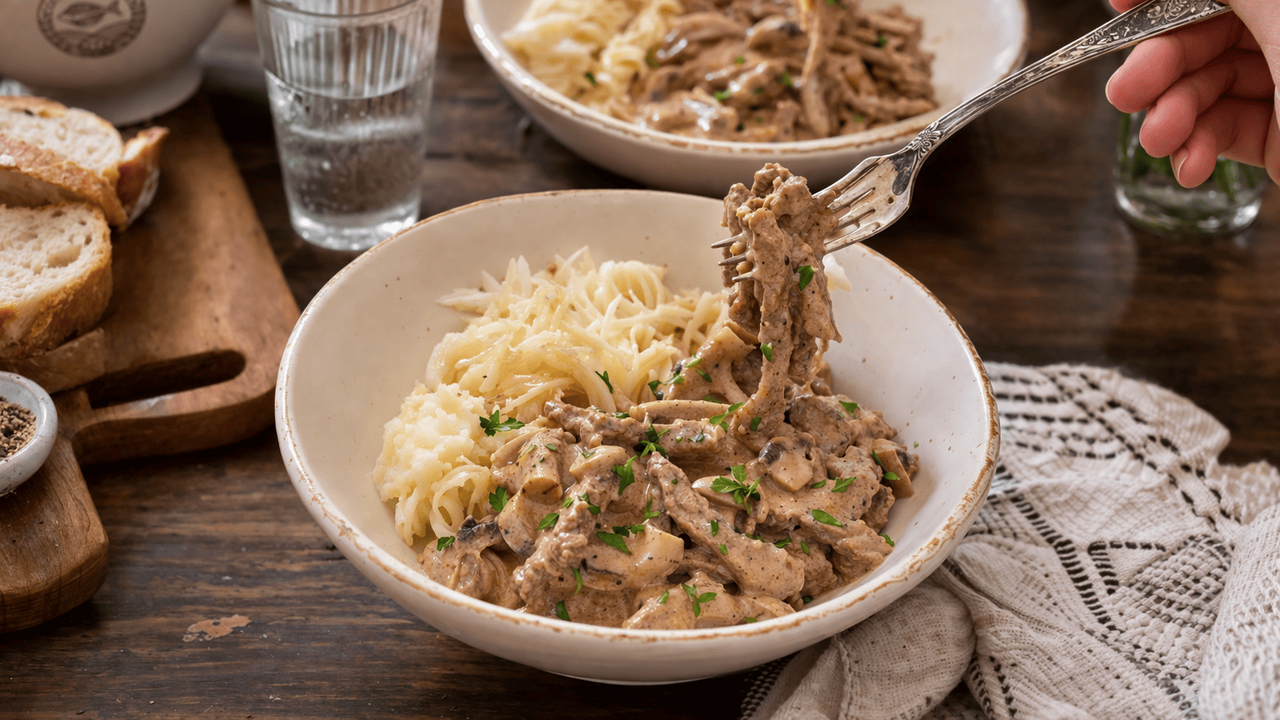 Забудьте про жёсткое и резиновое мясо раз и навсегда: этот способ превращает бефстроганов в нежнейшее блюдо Стоит один раз нарушить главное правило пригото...