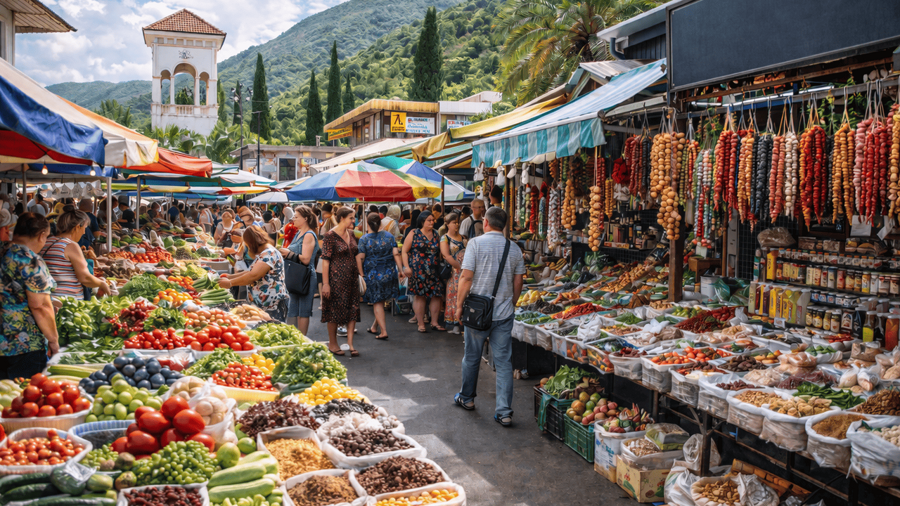 Решились съездить и не пожалели: что скрывается за страшными рассказами о рынке в Гагре Центральный рынок в Гагре пугает туристов слуха...