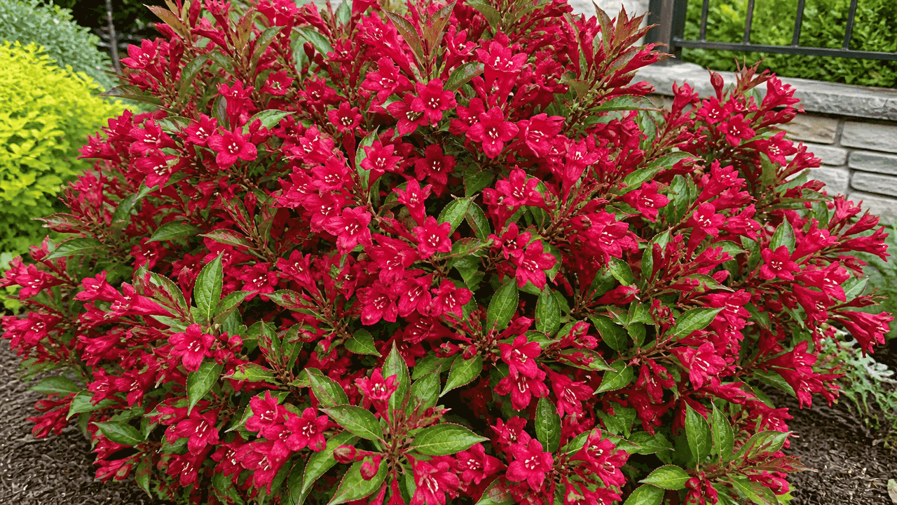 Вейгела All Summer Red — редкий кустарник, кото...