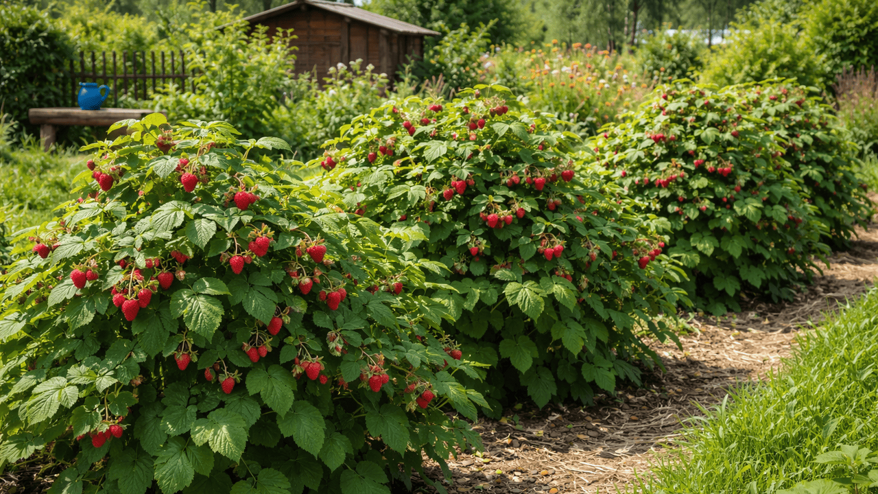Чтобы малина радовала обильным урожаем, за ней ...