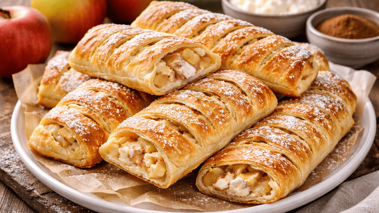 Творожные полоски с яблоком и изюмом — простой ...