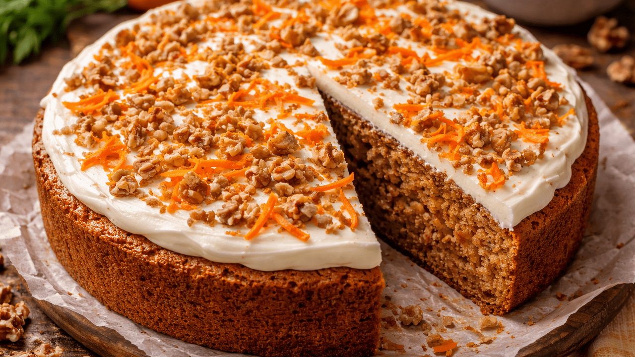 Морковный пирог как торт: замешали за минуты — получили нежный десерт, который вкуснее покупного Этот морковный пирог выглядит скромно, но после...