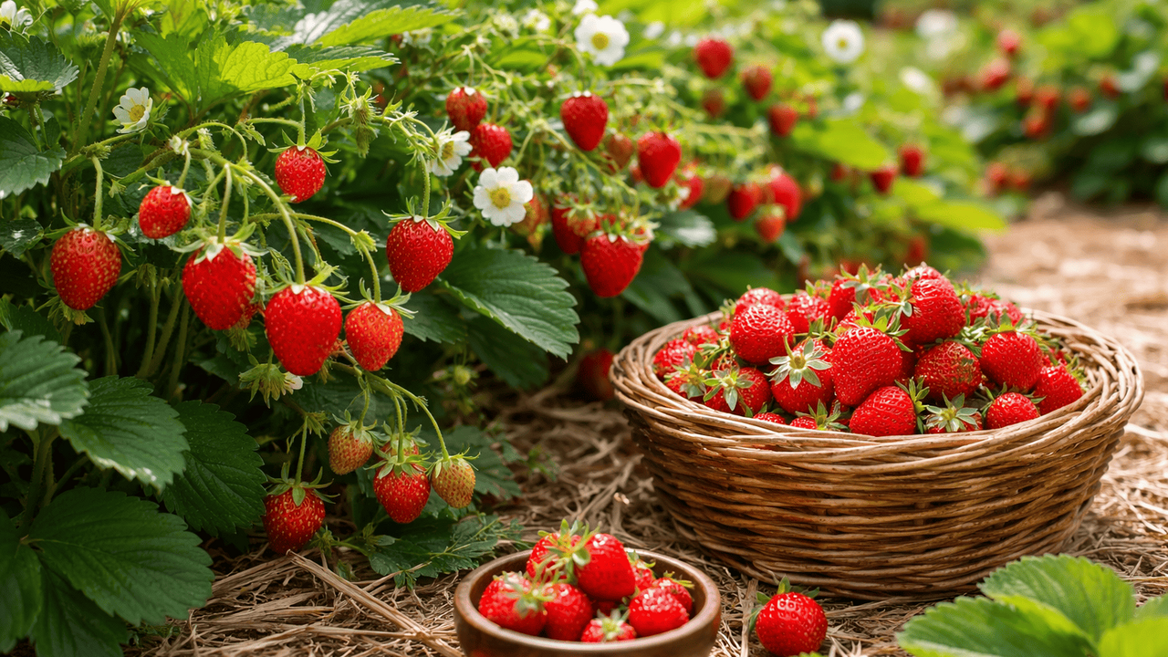 Земляника из семян может дать первые ягоды уже ...