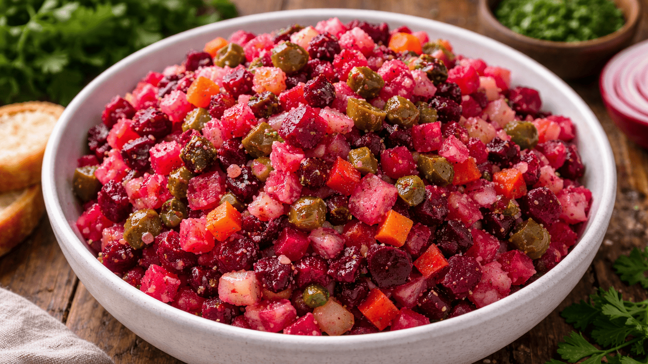 Винегрет может заиграть совершенно новым вкусом...