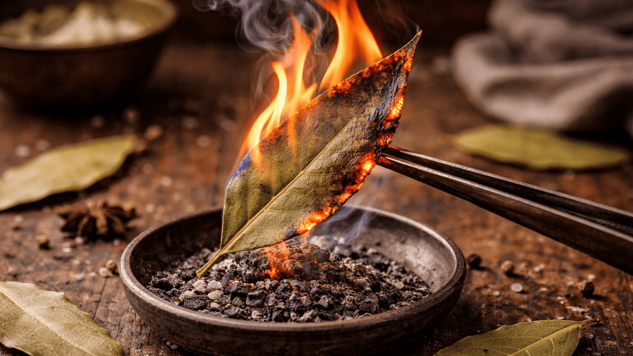 Обычный лавровый лист, который годами лежит на ...