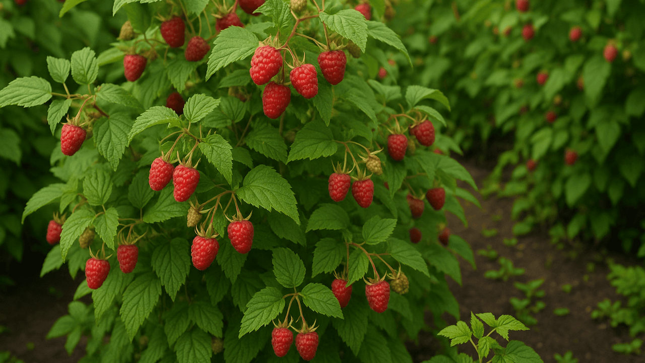 Малина благодарно откликается на уход и правиль...