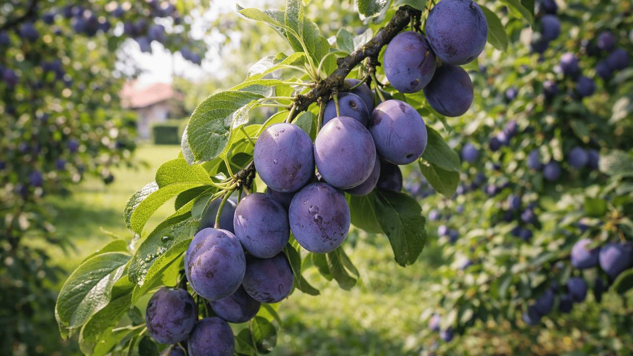 Годами слива пышно цвела и почти не давала плод...
