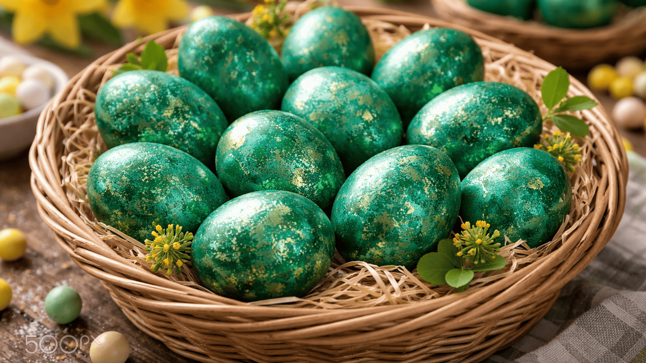 Пасхальные яйца можно сделать без покупных крас...