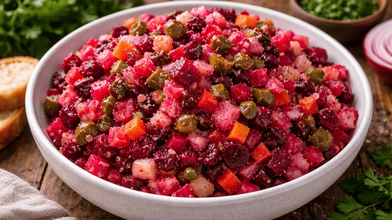 Этот винегрет готовится из самых обычных продук...