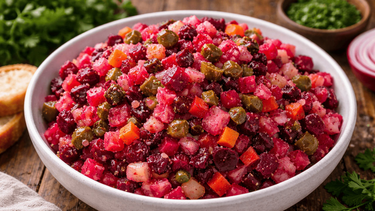 Этот винегрет выглядит классическим, но одна не...