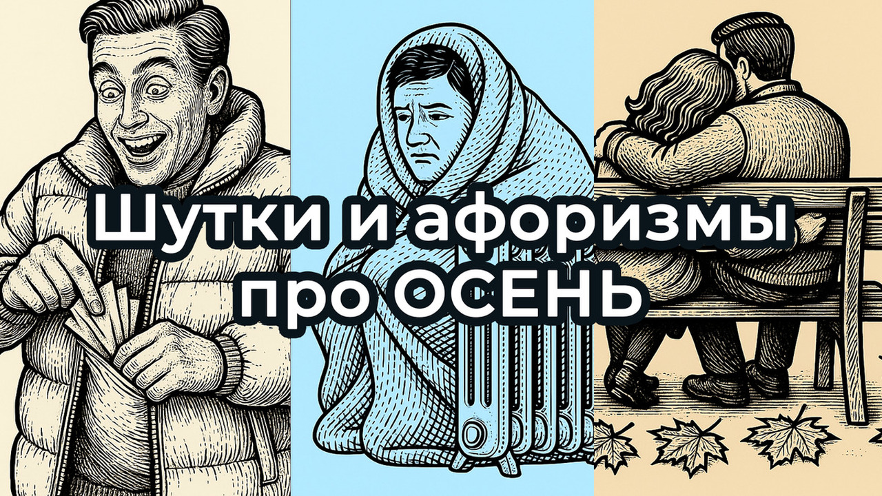 Шутки и афоризмы про ОСЕНЬ 2025. Коллекция с улыбкой и грустью Шутки про осень 2025