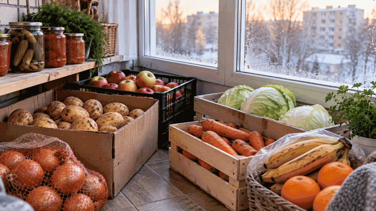 Какие продукты нельзя оставлять на застекленном...