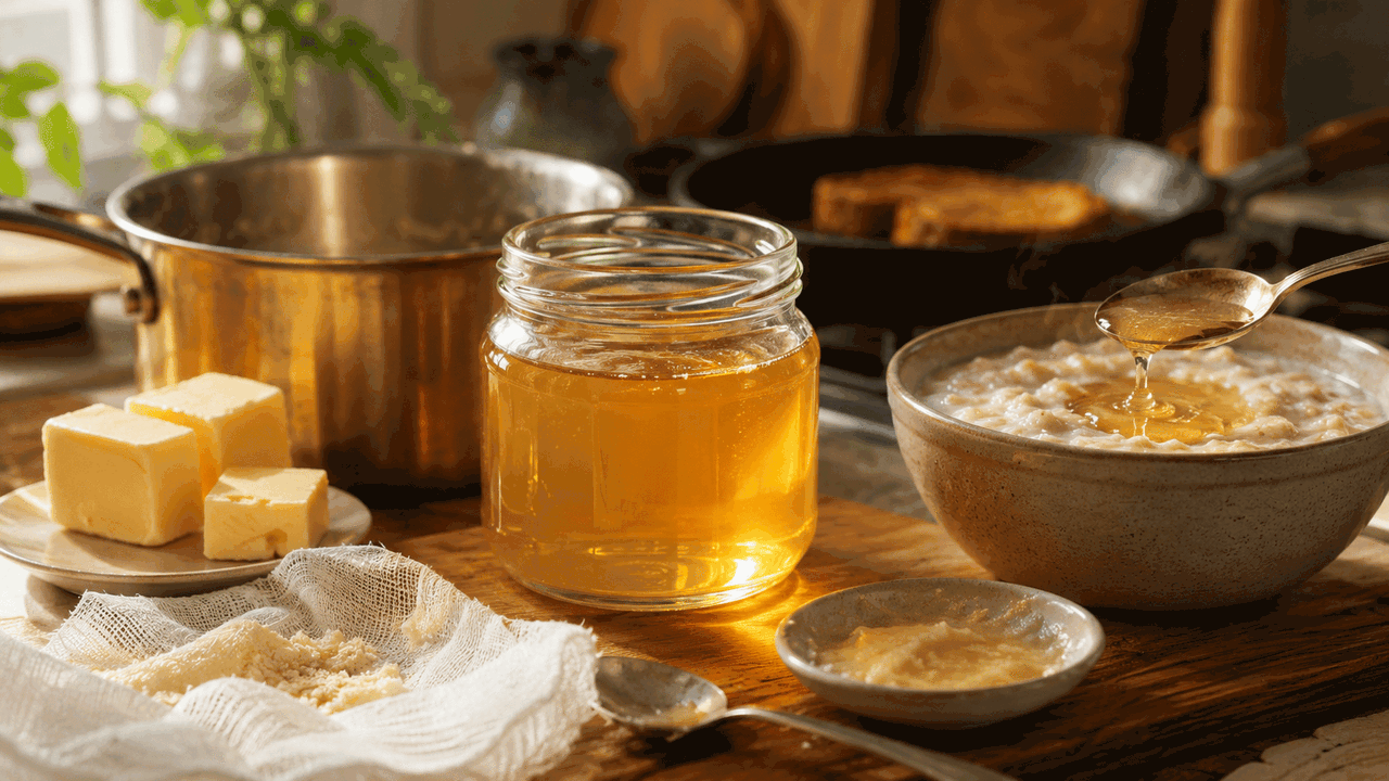 Масло гхи называют настоящим суперпродуктом: простой способ приготовления и лучшие сочетания Масло гхи всё чаще появляется на российских кух...