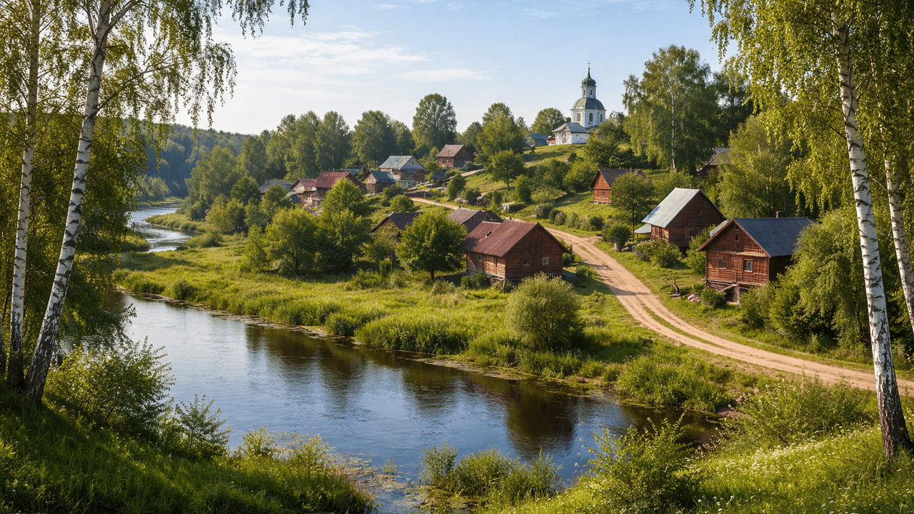 Российская деревня, о которой узнал весь мир: как живут люди в единственном селе, отмеченном ООН Небольшая деревня на берегу Оки без отелей и ка...