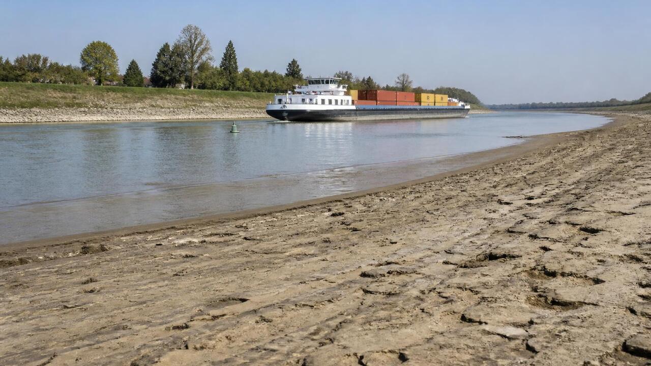 В Рейне упала вода до 25 см: немецкие заводы сокращают производство Из-за рекордного обмеления Рейна немецкие завод...