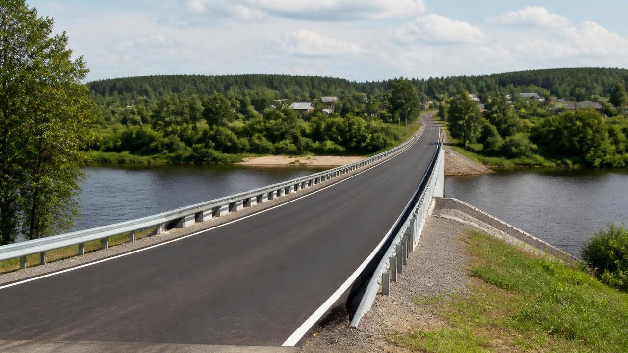 В Прикамье отремонтировали мост через реку Барду В Бардымском округе завершили капремонт моста ч...