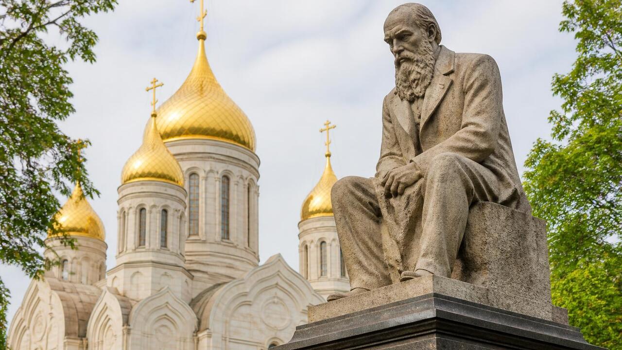 Памятник Достоевскому вернулся в Дрезден и тепе...
