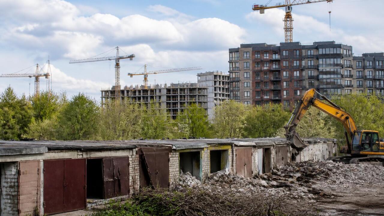 Землю и гаражи у экстрим-парка изымут под застройку В Перми у экстрим-парка изымут земельные участк...