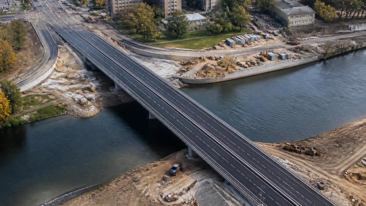 В Перми строительство второй очереди моста чере...