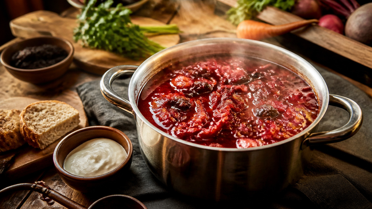 3 чернослива в борщ для насыщенного вкуса Как приготовить насыщенный борщ с черносливом. ...