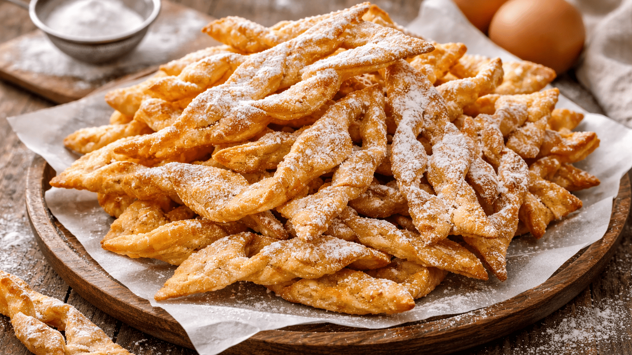 Попробуйте приготовить хворост по классическому...