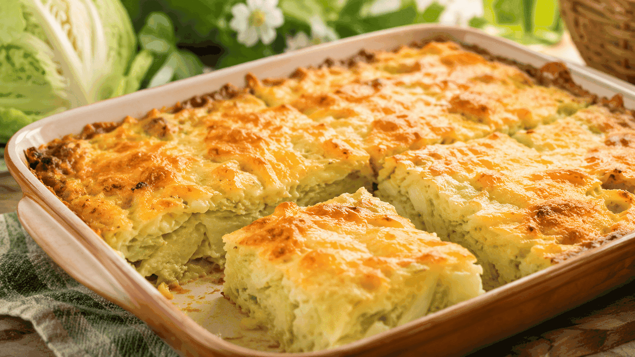Летняя вкуснятина из молодой капусты покоряет с первого кусочка: беру майонез, муку и готовлю нежную запеканку-лепешку «Лист» Молодая капуста летом легко превращается в нежн...