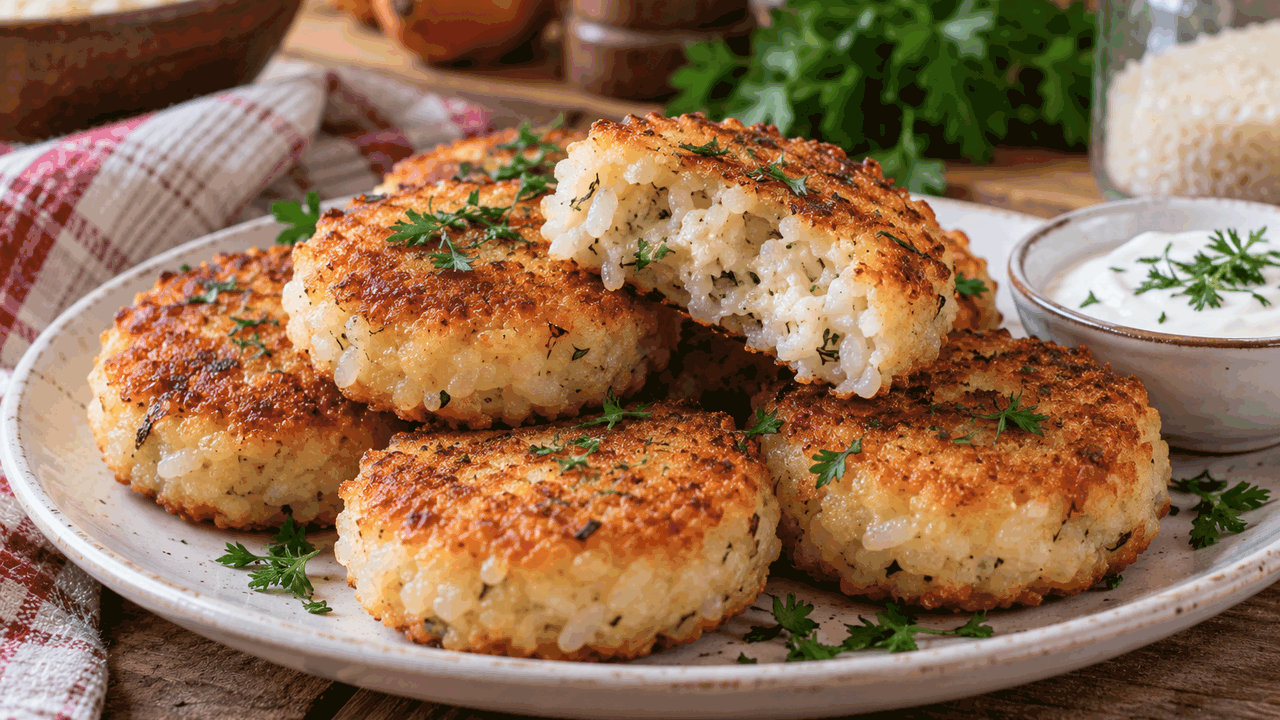 Из вчерашней рисовой каши можно приготовить рум...