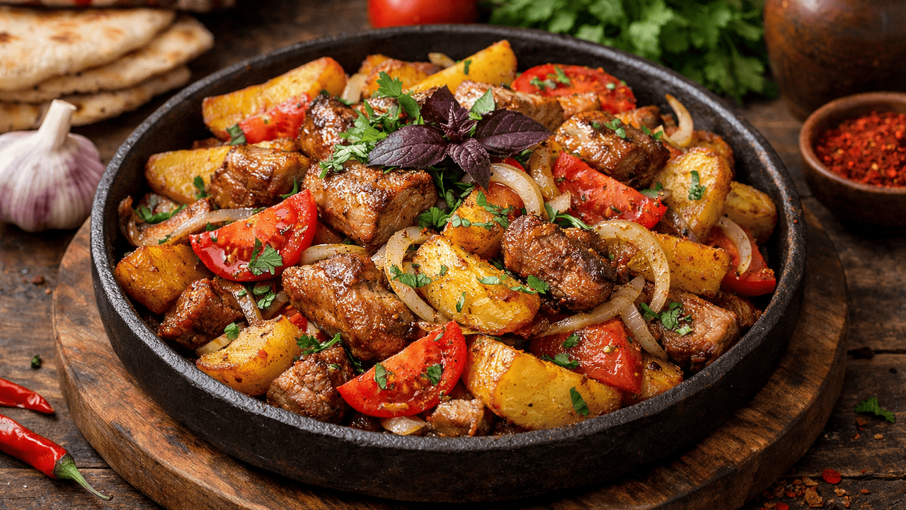 Горячее, ароматное и поданное прямо в сковороде...