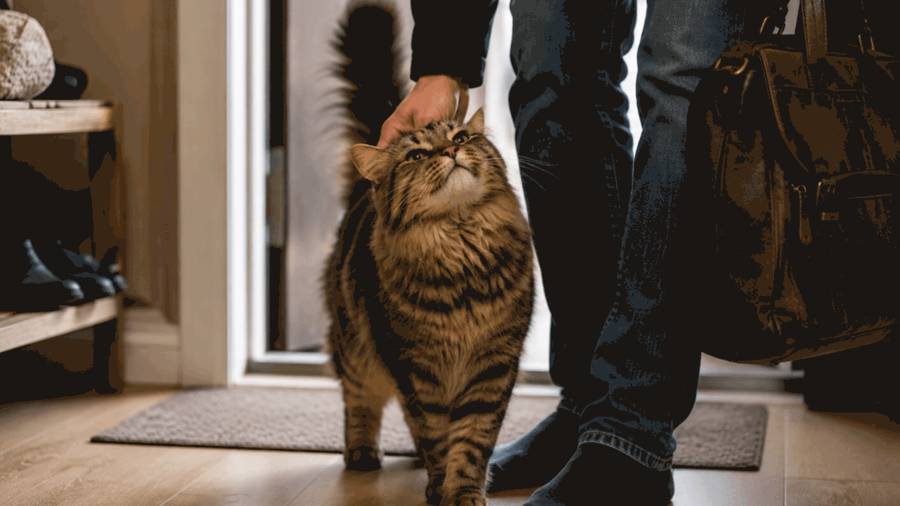 Кошка может будить хозяина рано утром не только...