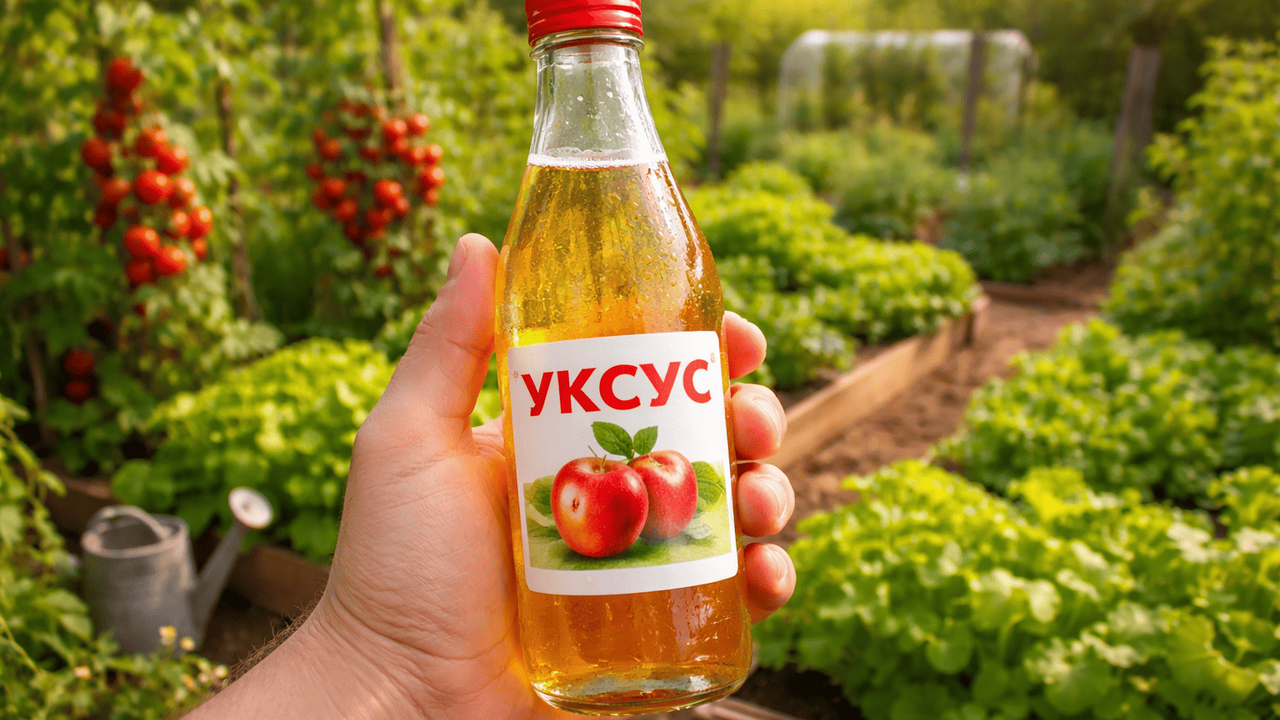 Обычный столовый уксус, который есть на каждой ...