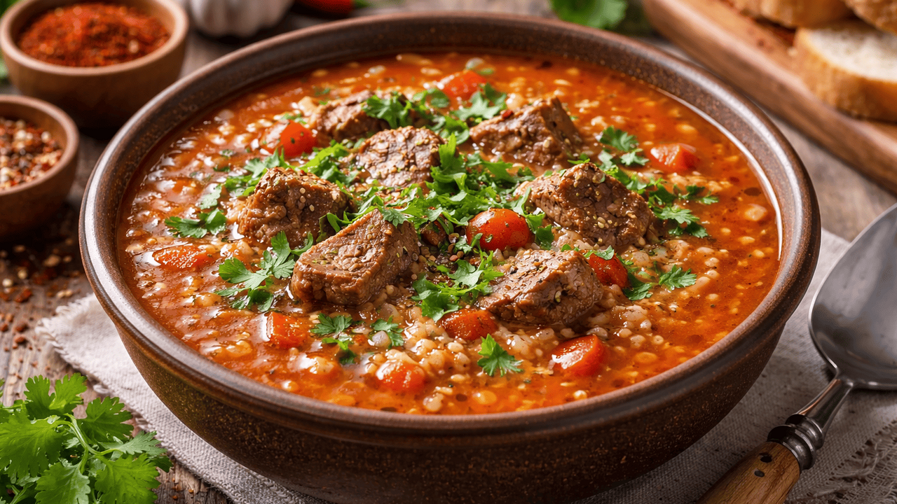 Этот густой и ароматный грузинский суп раскрыва...