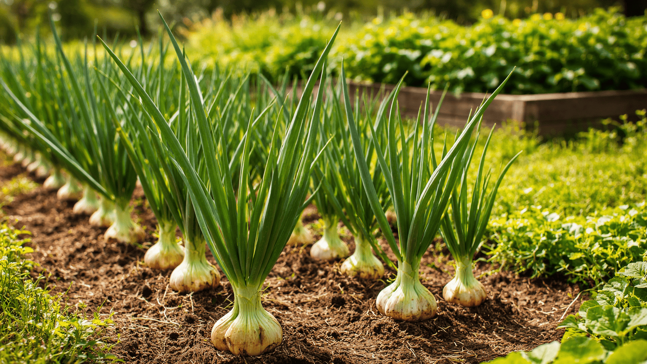 Чтобы лук не ушёл в стрелку и порадовал крупным...