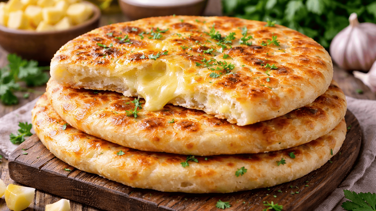 Тёплые лепёшки с тянущимся сыром: сытный и вкусный завтрак, когда совсем нет времени готовить Когда времени на готовку почти нет, а домашние ...