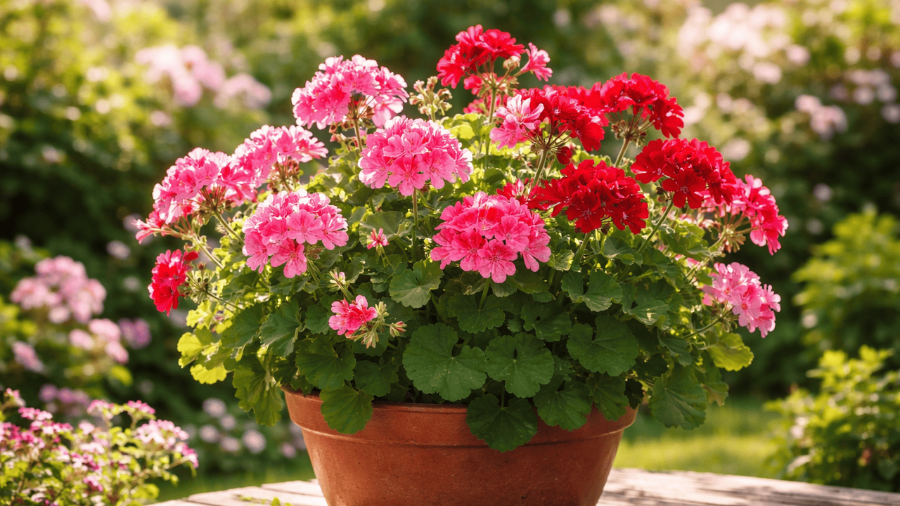 Весной герань просыпается и готовится к бурному...