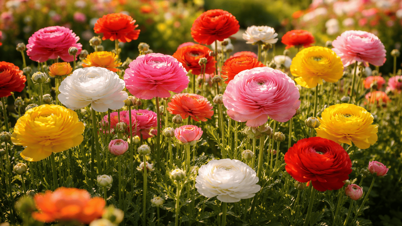 Посадите это в апреле и удивитесь результату: уже в июне сад покроется махровыми «пионами» миниатюрного размера Ранункулюсы — это те самые цветы, которые с пер...