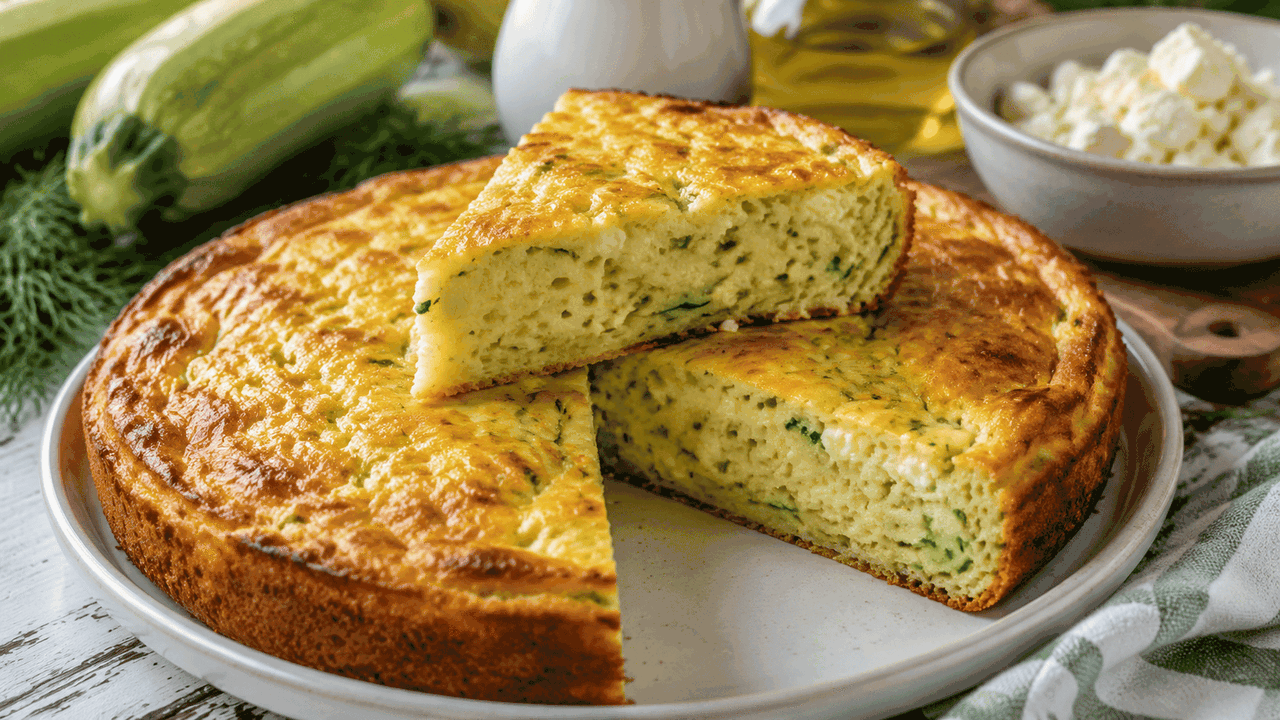 Простой и вкусный пирог из кабачка с сыром — тесто не месим и не катаем, рецепт — проще и не придумаешь Этот быстрый и простой в приготовлении пирог ст...