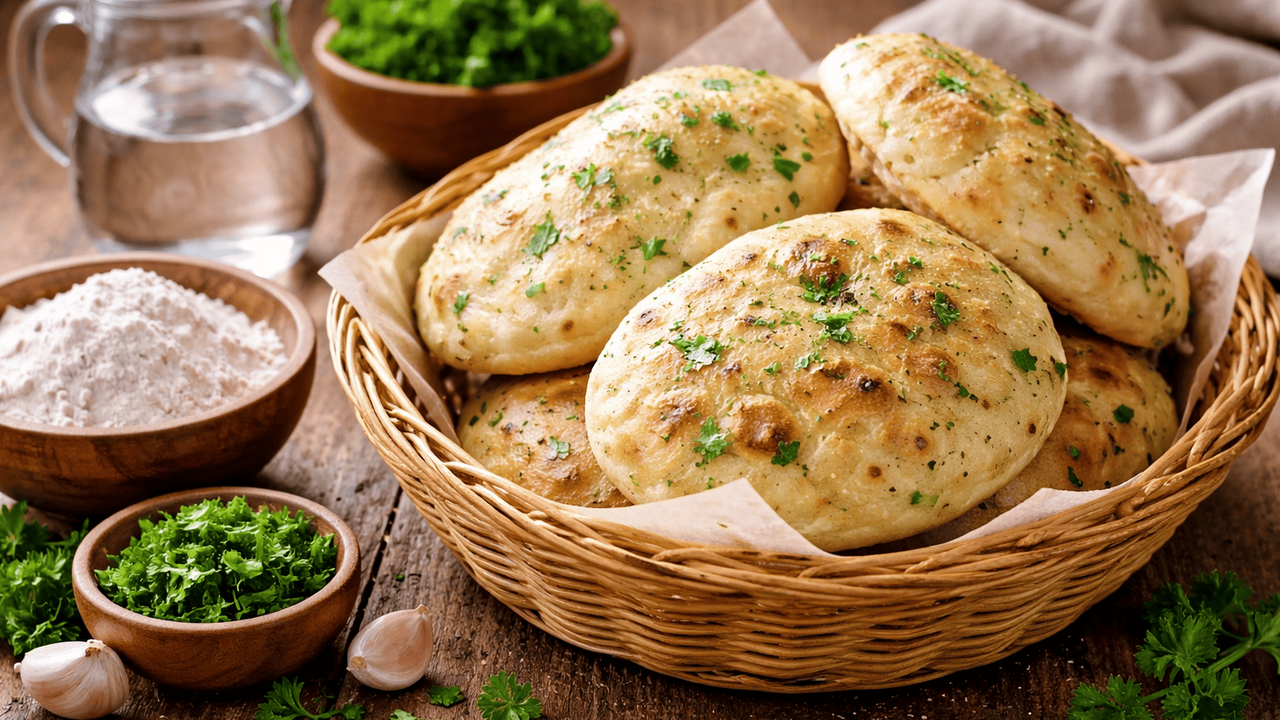 Эти необычные «надутые» лепешки на сковороде го...