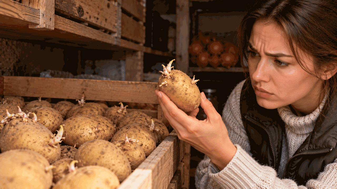 Почему картофель начинает прорастать уже осенью...