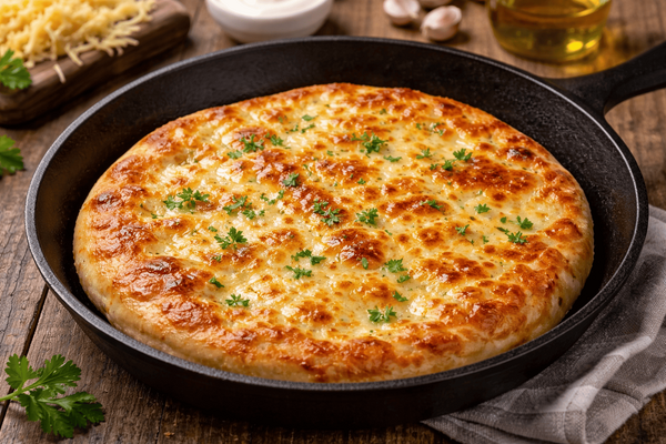 Новая королева завтраков вытесняет хачапури: сырная лепешка с идеальной корочкой и нежной начинкой