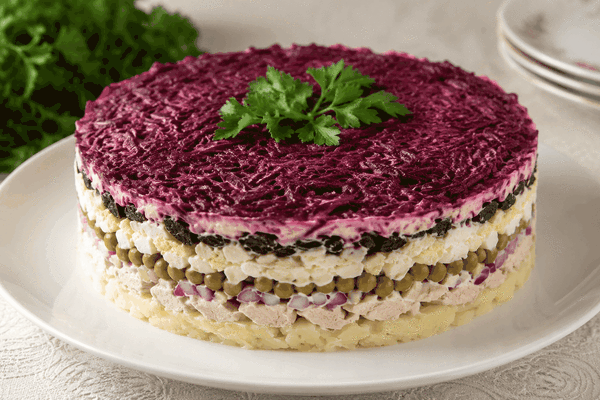 Салат «Граф» затмил все закуски: один ингредиент делает его вкус настолько ярким, что стол пустеет за минуты