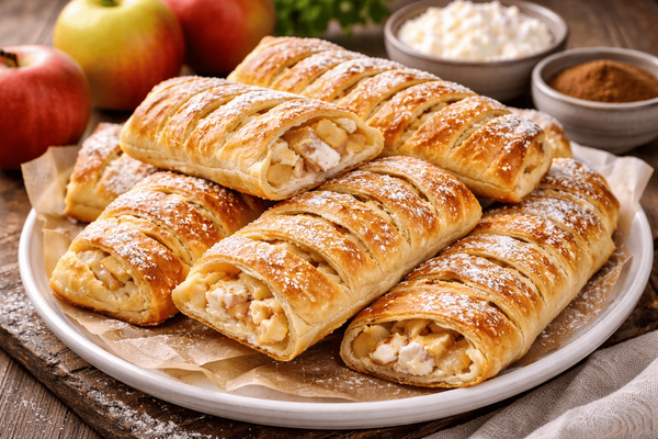 Хозяйки смешивают яблоки с творогом: эти нежные полоски к чаю исчезают со стола за считанные минуты