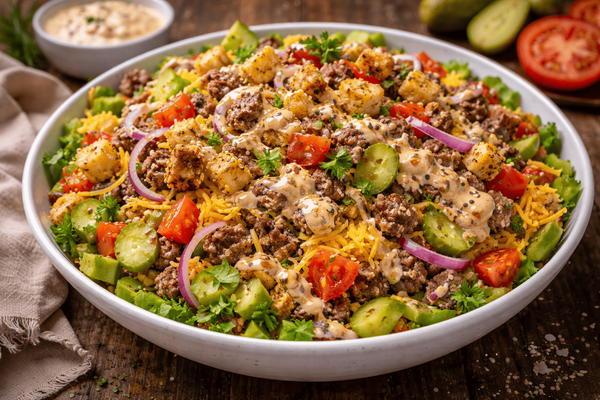 Открытие для любителей бургеров: почему биг-мак салат выигрывает у классического фастфуда