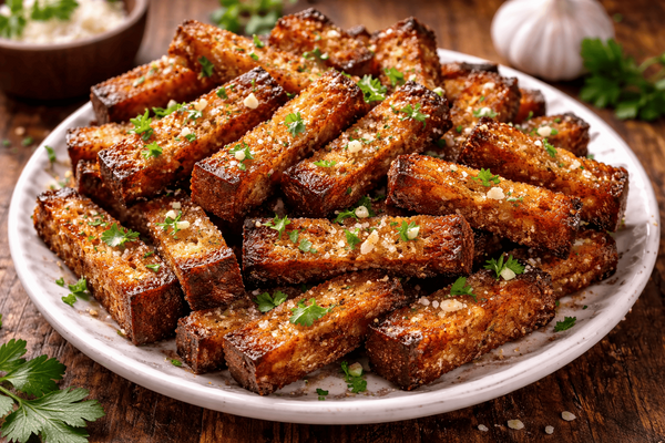 Чёрствый хлеб больше не пропадает даром: как приготовить хрустящие чесночные гренки к супу