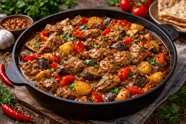 Свинина с овощами по-армянски покоряет с первой вилки: ужин без хлопот, который хочется повторять