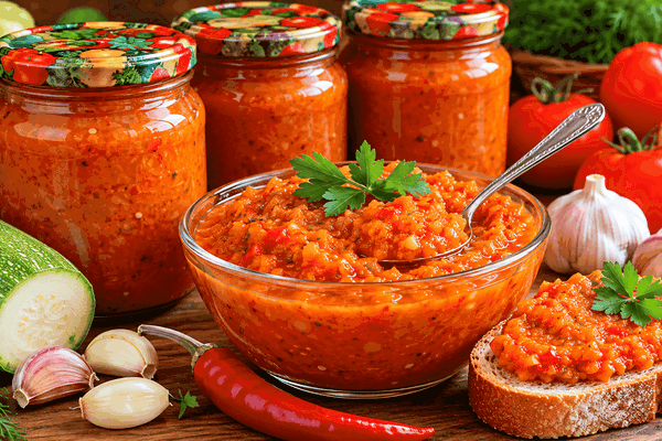 Банки улетают еще до морозов: аджика из кабачков получается такой вкусной, что хочется есть ложками