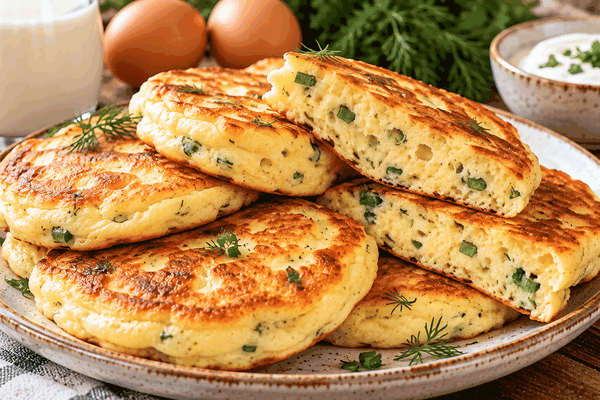 Из стакана кефира и двух яиц готовлю пышный завтрак: получается вкуснее привычных оладий