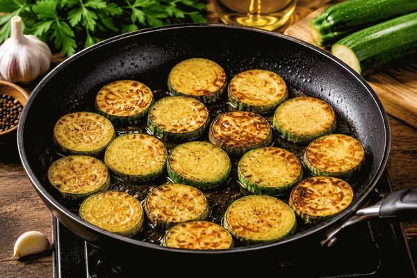 Жареные кабачки без муки и кляра: сочный рецепт пластинами
