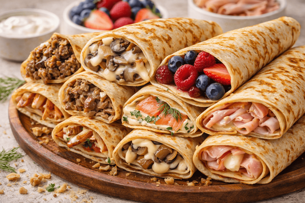 Блинчики больше не будут скучными: 20 начинок, которые делают их по-настоящему вкусными