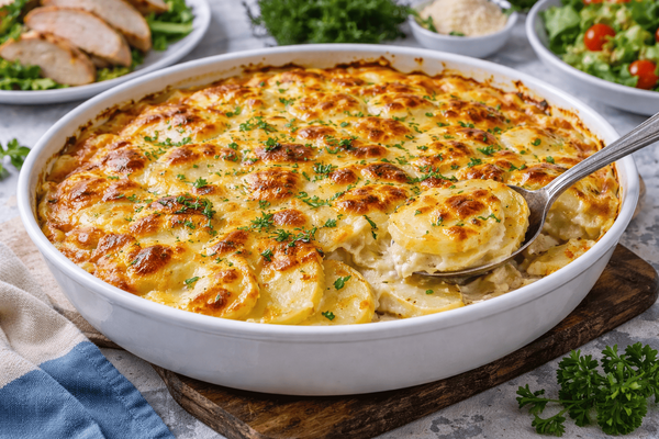 Золотистая корочка и нежность внутри: сливочный картофельный гратен для особого стола